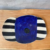 Black, Blue & White Animal Platters - "Near & Far" 2023