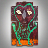 "Green John" - Mixed Media