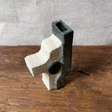"Robot" Vase - Black & White - Small