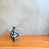 Green & White Tokkuri (Sake Pourer) - Faceted • May25 • TH0410