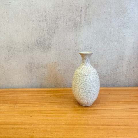 "White Crackle" Tokkuri (Sake Pourer) • May25 • TH0405