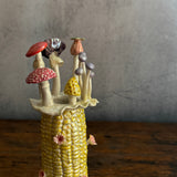"Corn" Vase #02 - Bright Yellow - Small