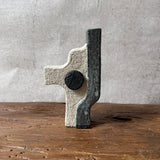 "Robot" Vase - Black & White - Small