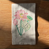 Linen Napkins - Embroidered - Australian Flora & Fauna