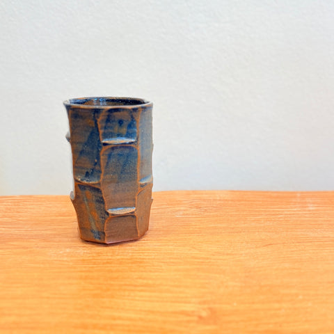 Cylinder Vase - Bamboo Faceted • May25 • TH1004