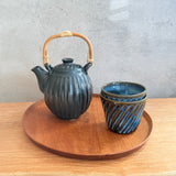 Tea Set - Matte Black Teapot & 2 Cups • May25 • TH0707