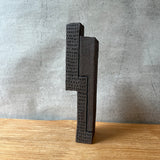 Block Vase - Dark Brown - Medium