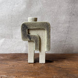 "Robot" Vase - Black & White - Medium