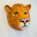 "Lion Face" - Ceramic Sculpture • Jun25