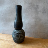 "Bulb" Vase in Black - Tall