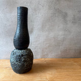 "Bulb" Vase in Black - Tall