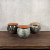 Lidded Canister - Large - Shirokake