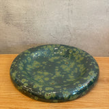 Dimple Platter in Green Speckle - Large