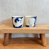 Animal Cups - Blue & White • serious PLAY