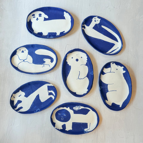 Animal Dishes - Blue & White • serious PLAY
