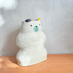 "Some White Bears" Vase - Large (Brown & Yellow) • serious PLAY