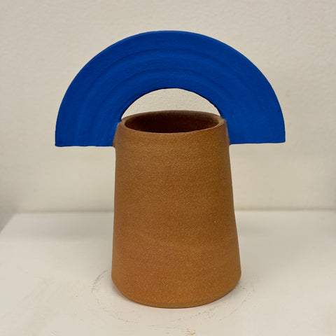 Rina Bernabei - Half Circle Vase - Blue - 2023