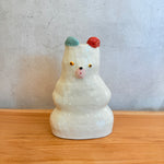 "Some White Bears" Vase - Small #01 (Green & Red) • serious PLAY