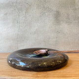"Dimple" Platter in Brown Splash - Medium