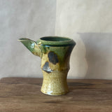 Japanese Oribe Katakuchi (Sake Pourer) with Kintsugi