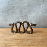 "Two Snakes" Incense Holder in Gold Gloss