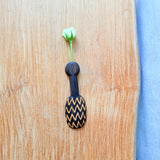 Hanging Bud Vase - Hand-Carved