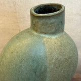 Pedestal "Pod" Vase - Narrow - Dark Green Wash - Small