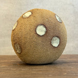 Orb Vase - White Spots on Terracotta - Small