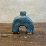 "Arch" Bud Vase - Dark Blue Wash