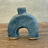 "Arch" Bud Vase - Dark Blue Wash