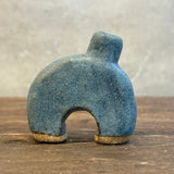 "Arch" Bud Vase - Dark Blue Wash