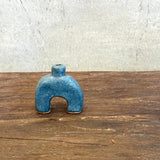 "Arch" Bud Vase - Dark Blue Wash