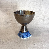 Japanese Vintage Chalice #01 - Silver & Blue