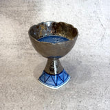 Japanese Vintage Chalice #01 - Silver & Blue