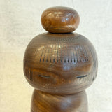 Vintage Kokeshi #102 - "Two Hibiscus" - Medium