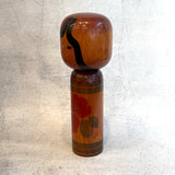 Vintage Kokeshi #103 - "Two Hibiscus" - Tall