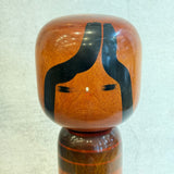 Vintage Kokeshi #103 - "Two Hibiscus" - Tall