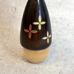 Vintage Kokeshi #104 - "Three Flower" - Small