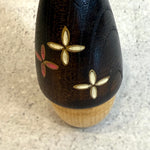 Vintage Kokeshi #104 - "Three Flower" - Small