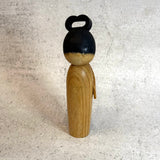 Vintage Kokeshi #105 - "See Through Bow" - Medium