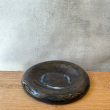 "Dimple" Platter in Brown Splash - Large