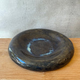 "Dimple" Platter in Brown Splash - Large