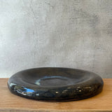 "Dimple" Platter in Brown Splash - Large