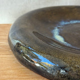 "Dimple" Platter in Brown Splash - Large