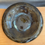 "Dimple" Platter in Brown Splash - Large
