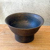 Japanese Wooden Pedestal Bowl - Small
