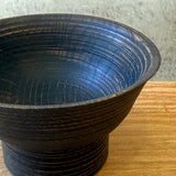 Japanese Wooden Pedestal Bowl - Small