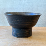 Japanese Wooden Pedestal Bowl - Small