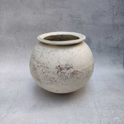 Orb Pot - XL #2 (White) - "Near & Far" 2023