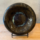 "Dimple" Platter in Brown Splash - Large
